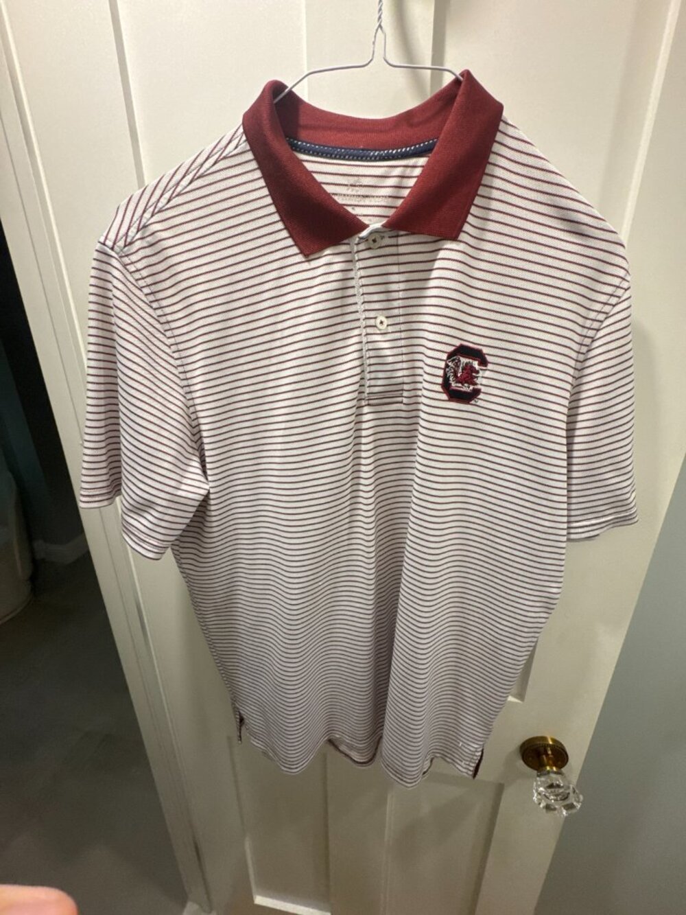 Southern Tide South Carolina Gamecocks Striped Polo Shirt Mens Large